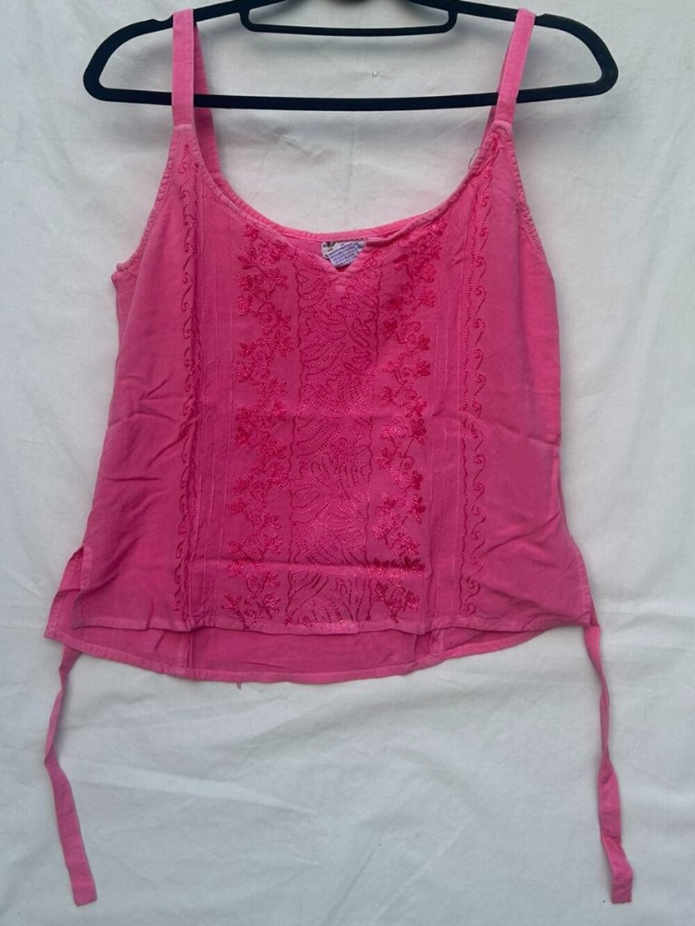 Vintage Just Cruising Pink Sleeveless Free Size Shirt